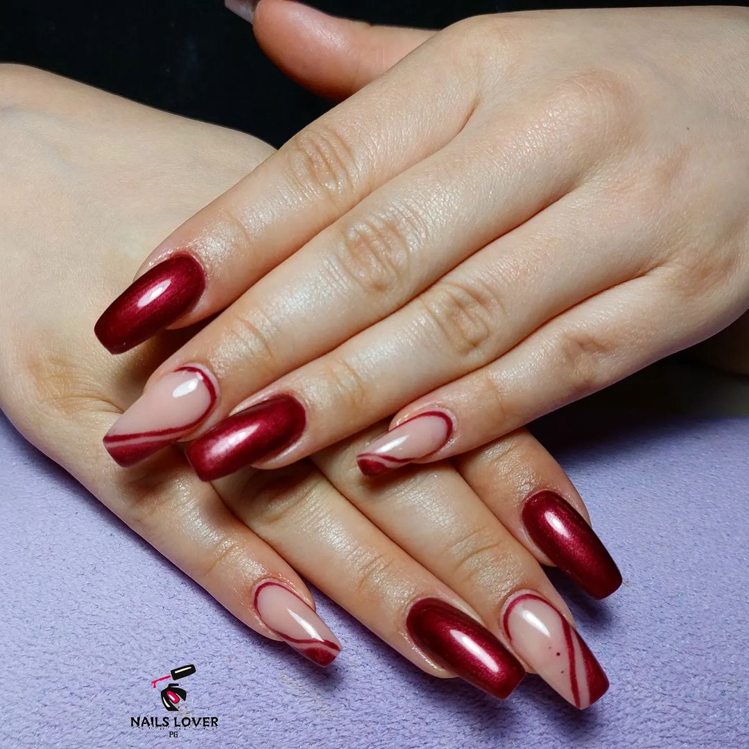 Unghie lunghe rosse - @nails_loverpg