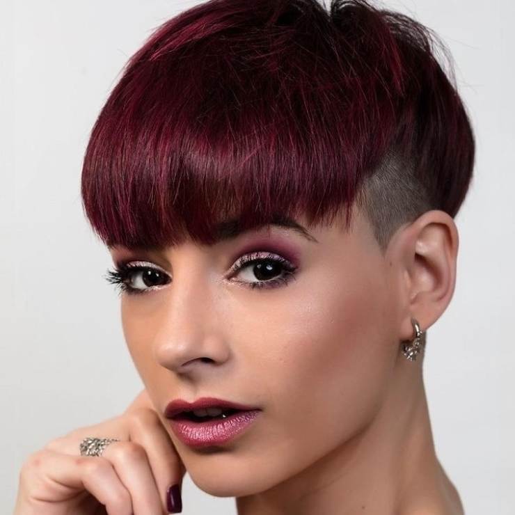 intenso mogano pixie cut rosso @foreverpixie