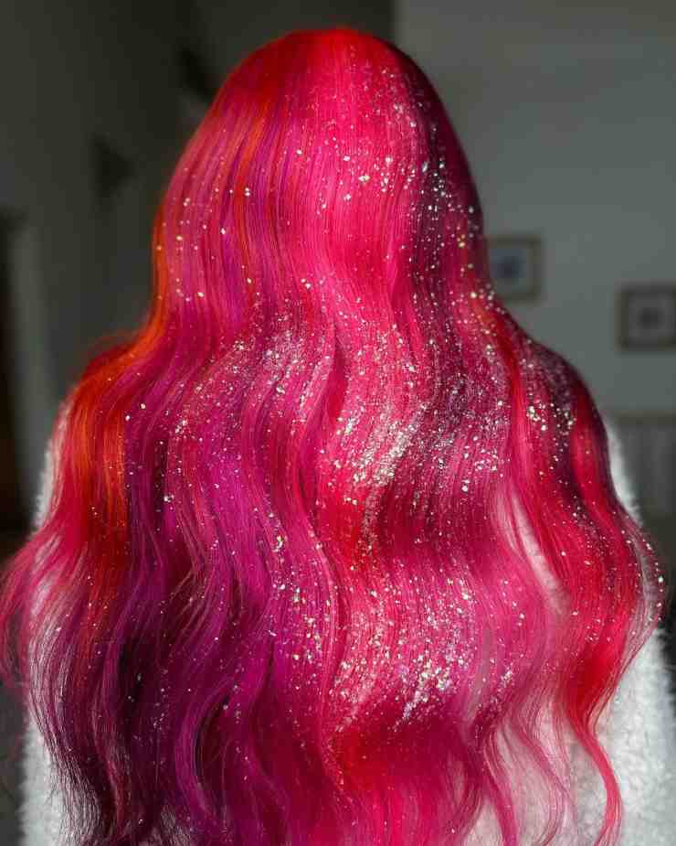 brillante rosso capelli da sirena @hairbylunabelle