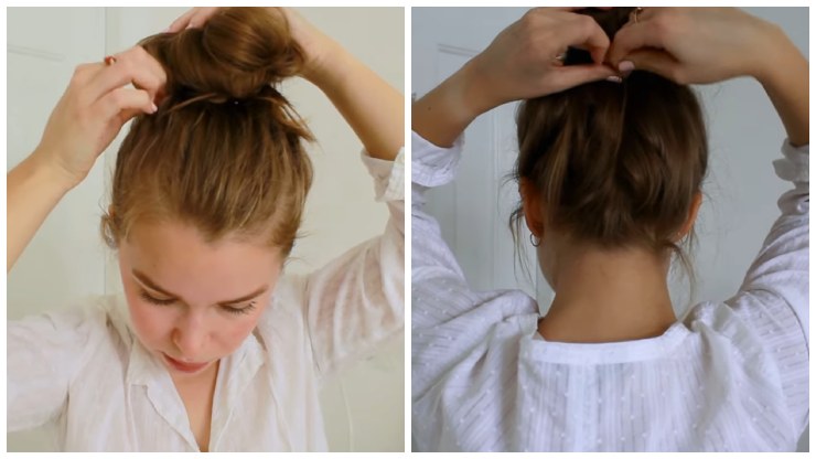 Messy bun corti 