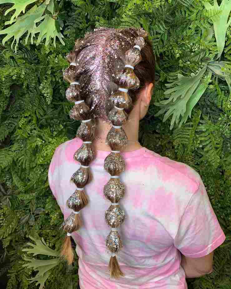 hairbymariekristine Capelli glitter acconciatura code 15-12-2022 cambiotaglio