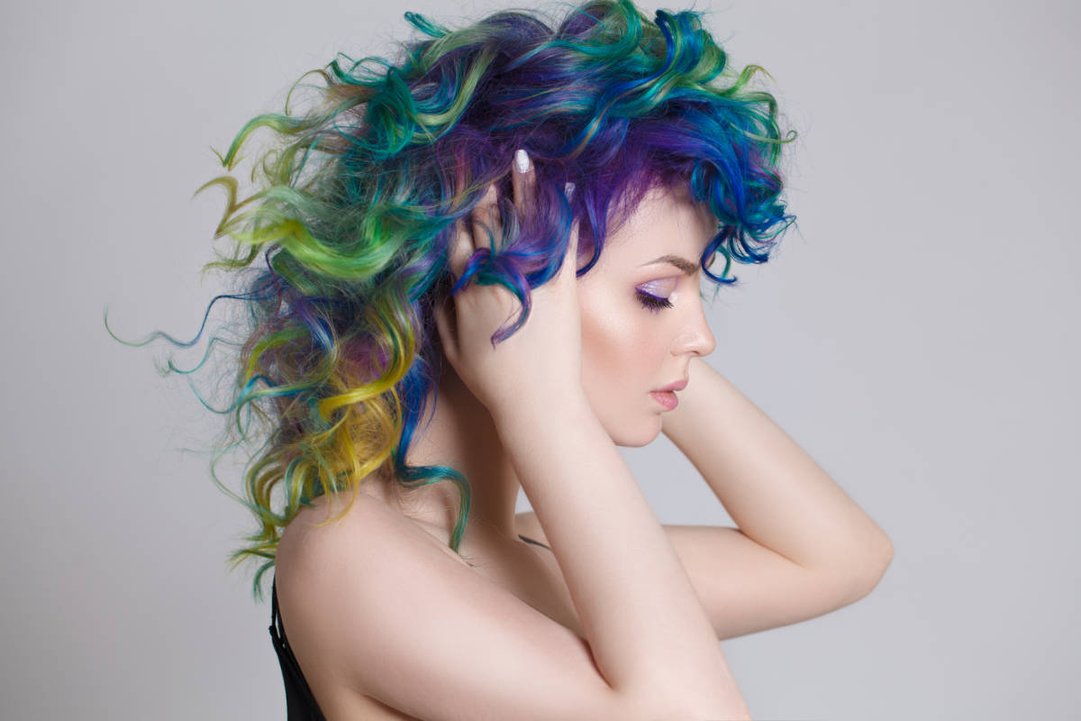 Capelli coloratissimi variopinti