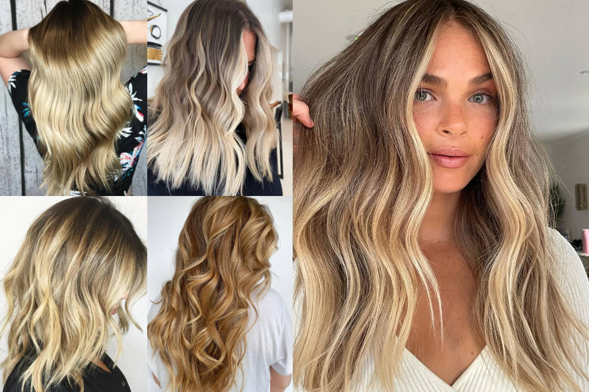 Balayage biondo tonalità