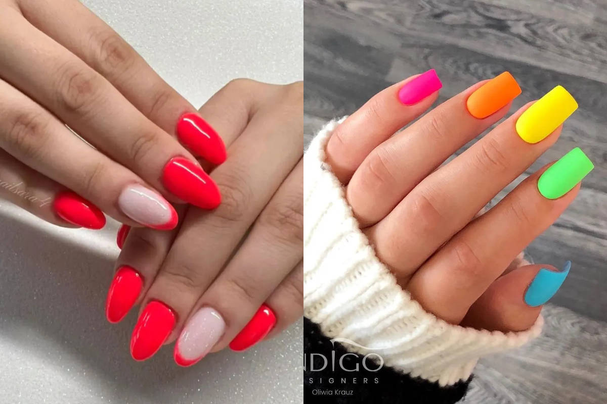 Unghie Fluo Sfumate Ecco Le Nail Art Pi Belle Di Questa Estate 2022
