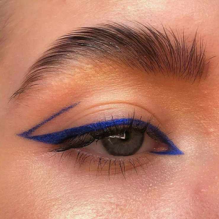 idea con blu make up aranciato @makeup.wise