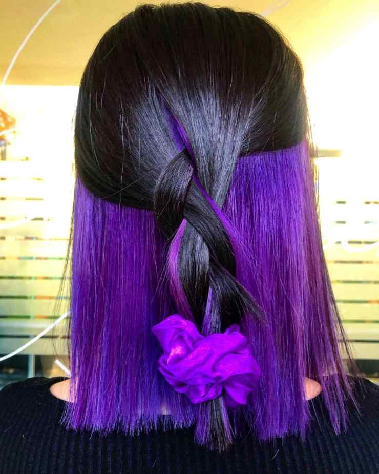 capelli viola segno- @athena_hair_beauty
