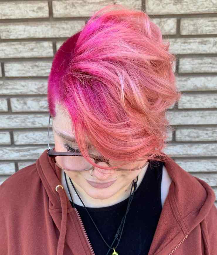 Pixie cut rosa