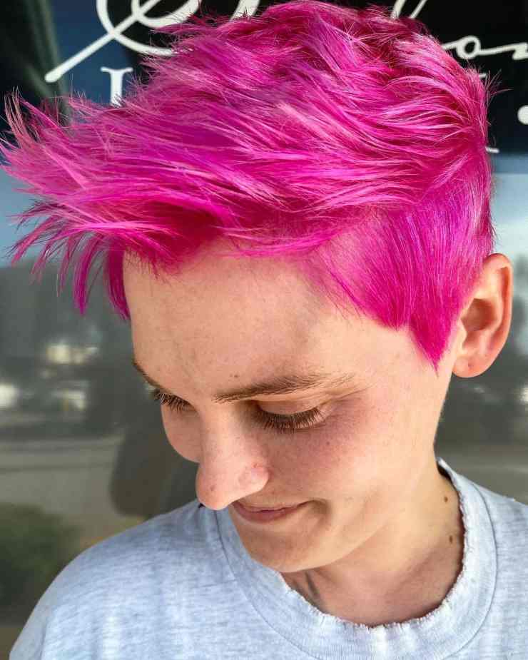 Pixie cut pink