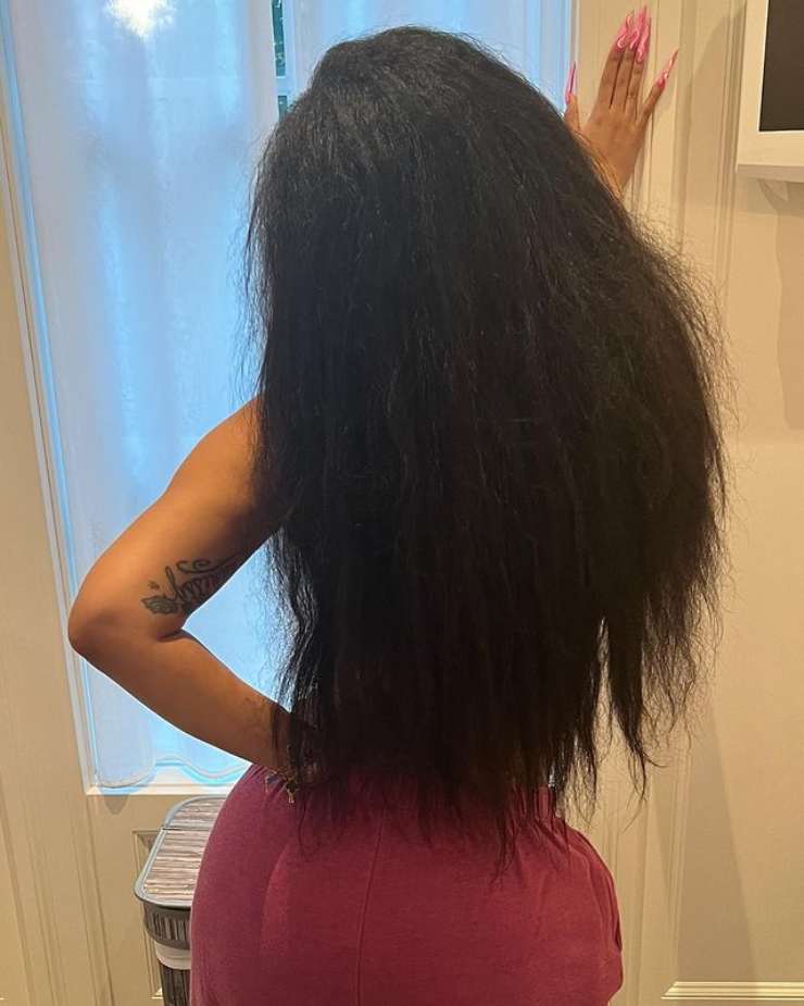 Cardi B natural method for hair care