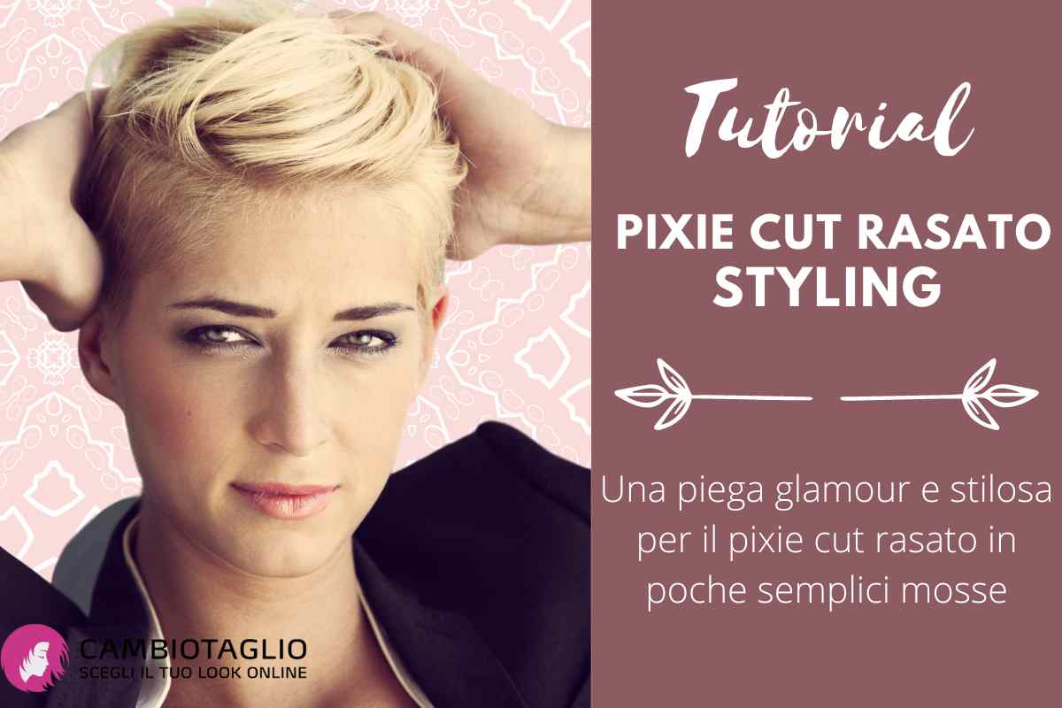 pixie cut styling rasato