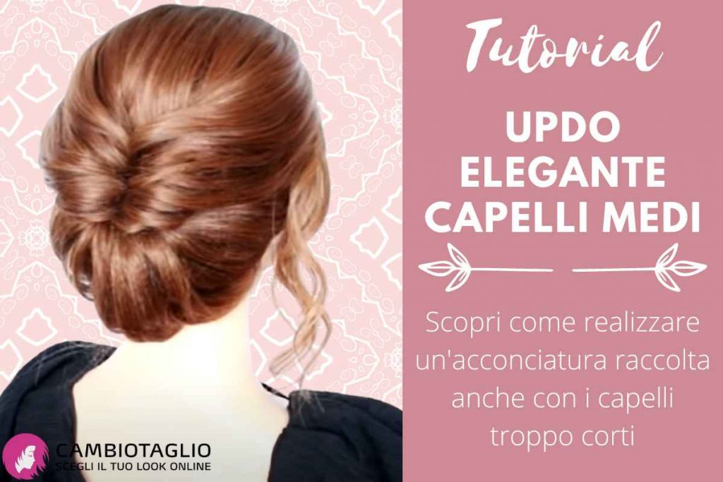 capelli medi updo elegante