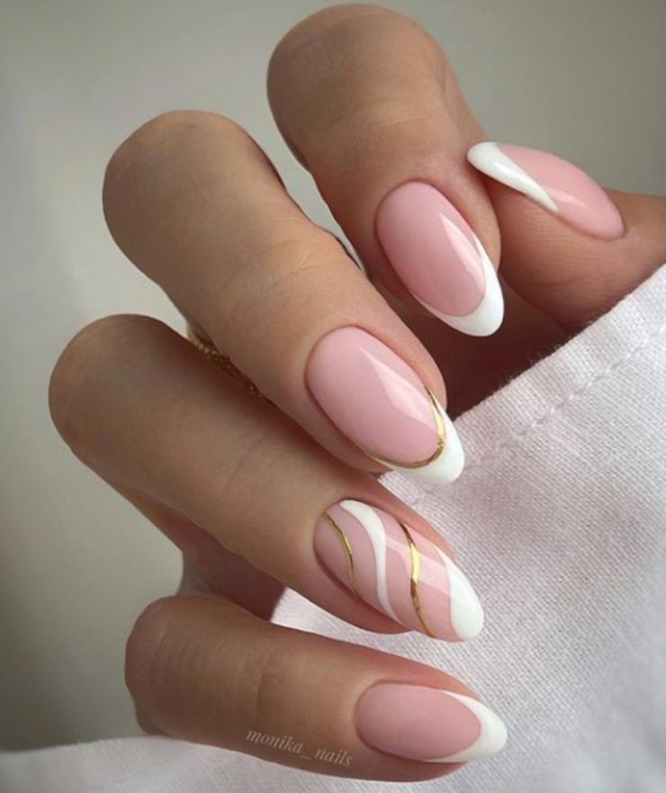 15 nail art delicate, french