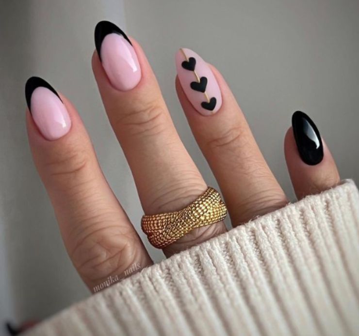 15 nail art delicate, nere
