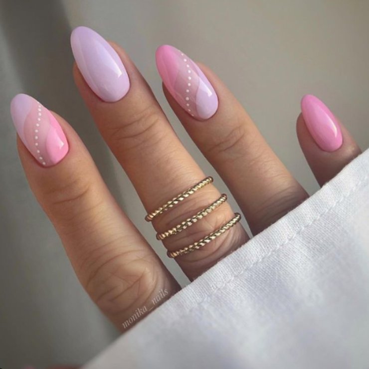 15 nail art delicate, rosa