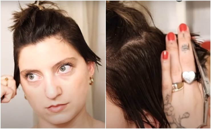 pixie cut capelli corti taglio in casa tutorial 